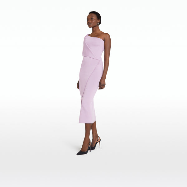 Safiyaa Kristine Lilac Snow Knit Midi Dress