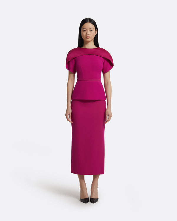 safiyaa Kyoto Skirt In Fuchsia