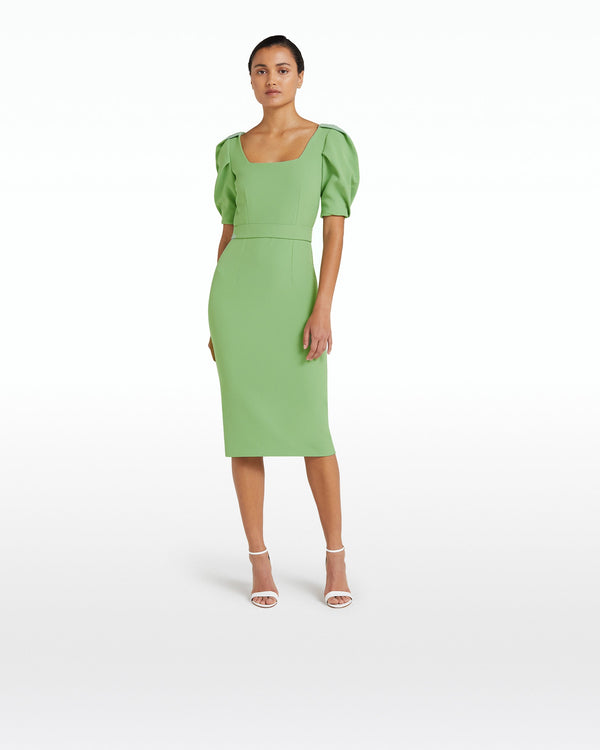 safiyaa Laura Sage Midi Dress