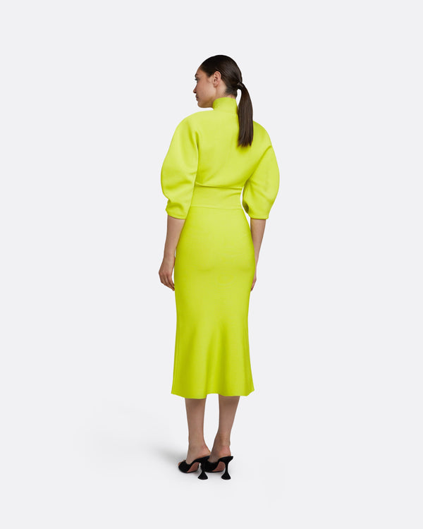 Safiyaa Layla Tendershoots Midi Knit Dress