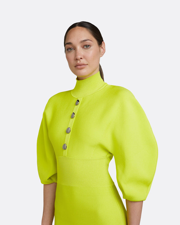 Safiyaa Layla Tendershoots Midi Knit Dress