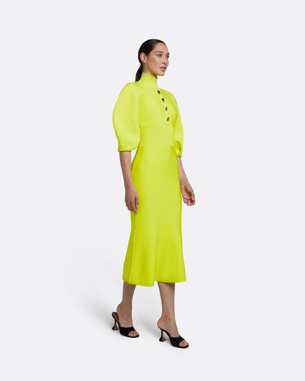 Safiyaa Layla Tendershoots Midi Knit Dress