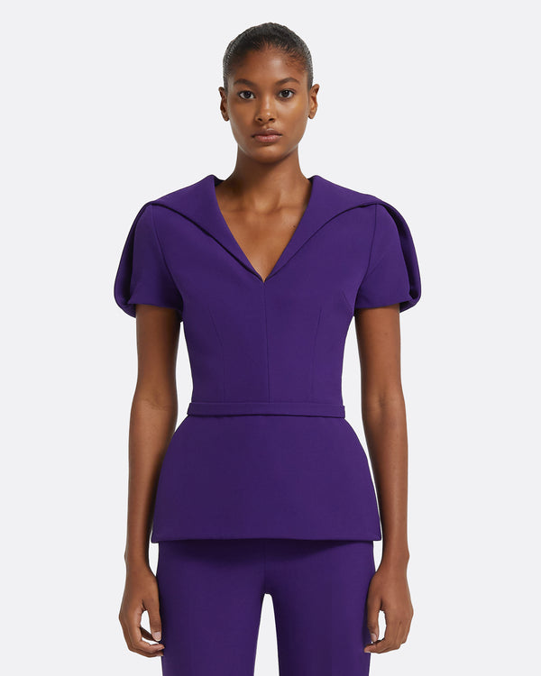 safiyaa Leighton Top in Pansy