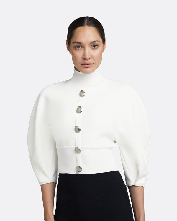 Safiyaa Lena Ivory Knit Top