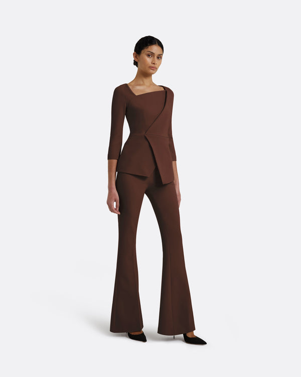 Safiyaa Lilian Pecan Brown Top