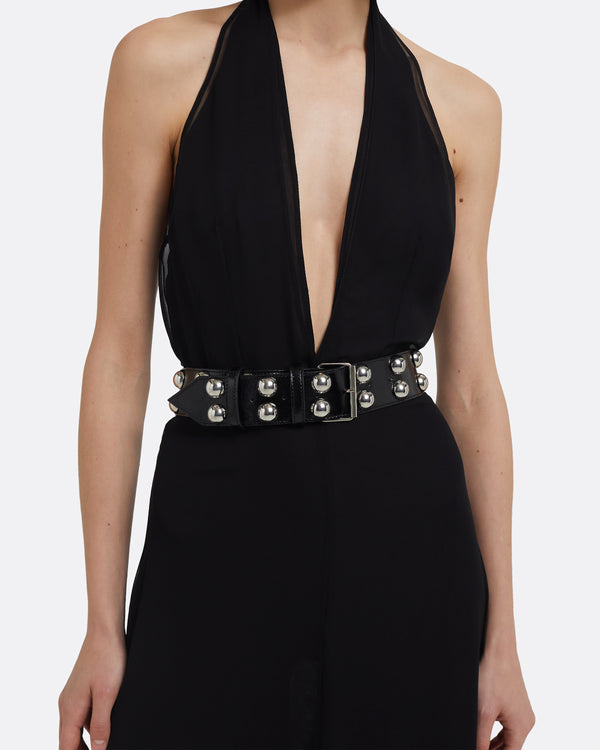 Safiyaa Lisbeth Belt In Black