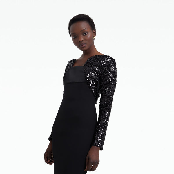 Safiyaa Liza Black Long Dress