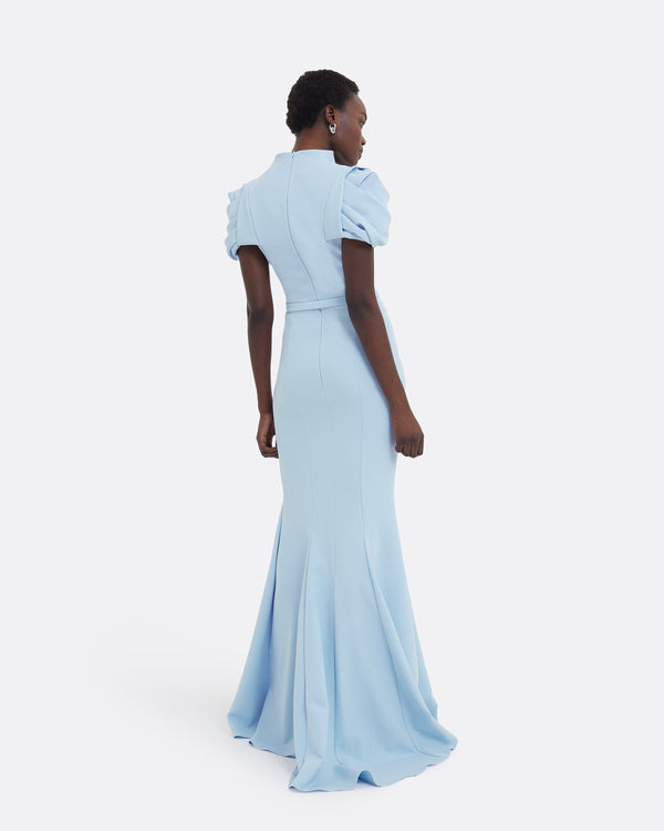 Safiyaa Logan Pale Blue Long Dress