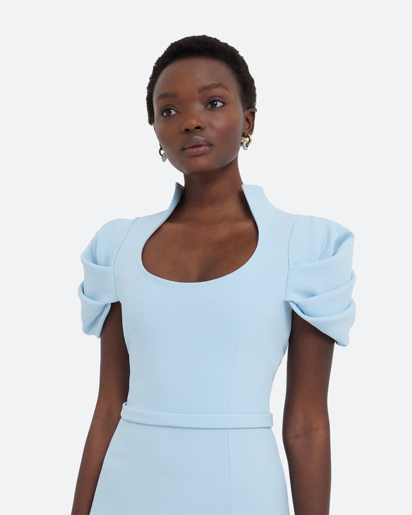 Safiyaa Logan Pale Blue Long Dress