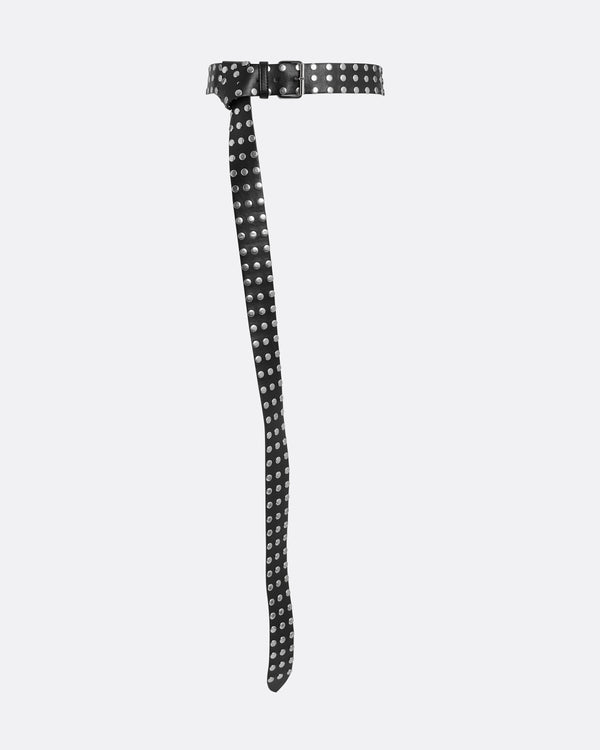 Safiyaa Lucia Black & Silver Belt