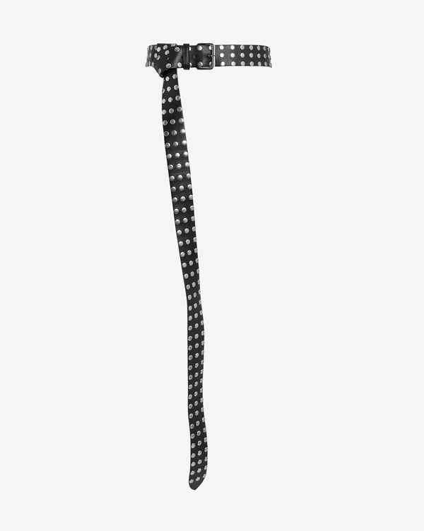 safiyaa Lucia Black & Silver Belt