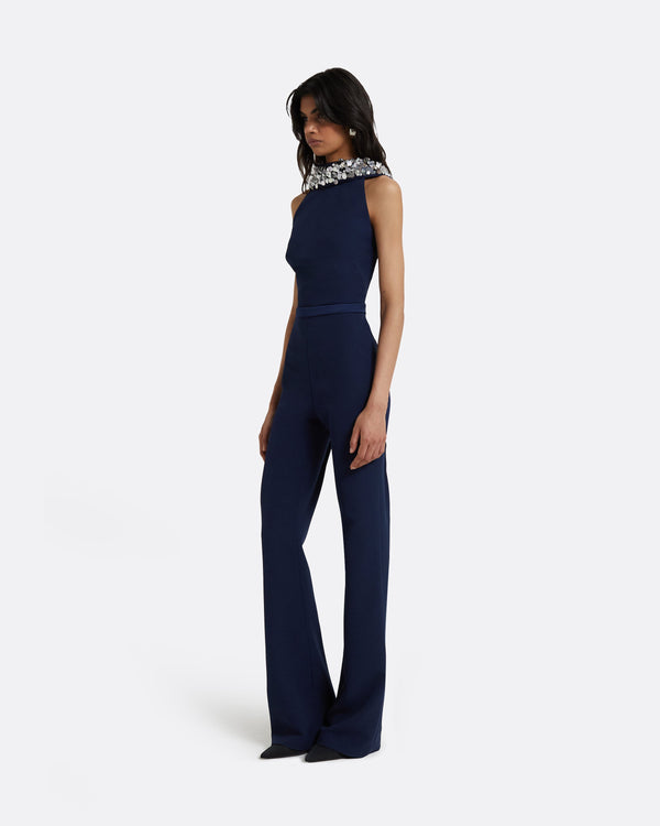 Safiyaa Luna Maritime Embroidered Jumpsuit
