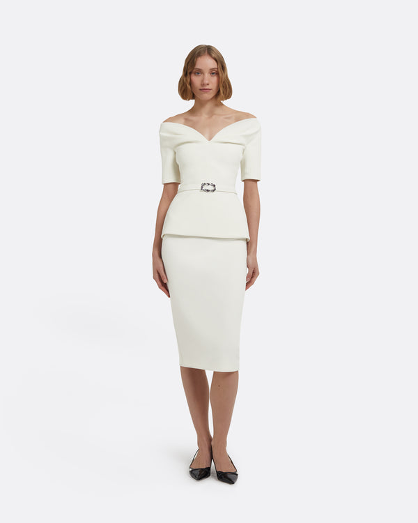 Safiyaa Lyddie Top In Ivory