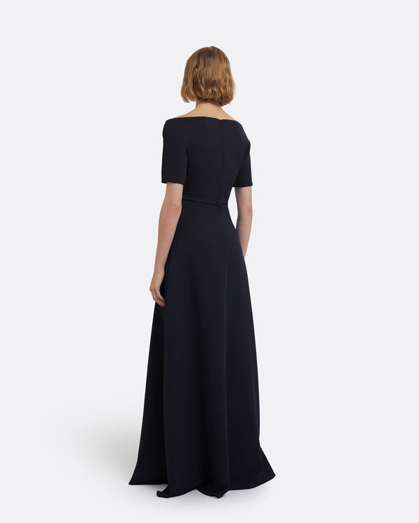 Safiyaa Lydia Midnight Navy Long Dress