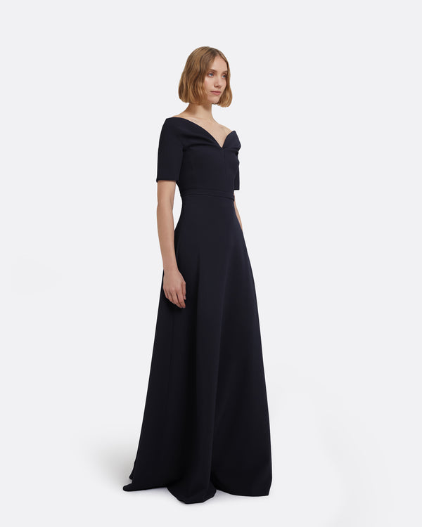 Safiyaa Lydia Midnight Navy Long Dress