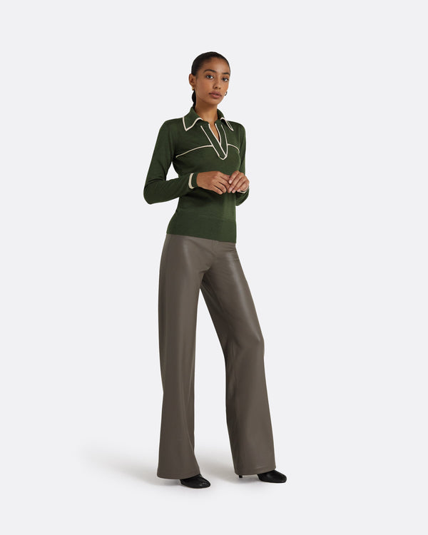 Safiyaa Lydie Seaweed & Powder Knit