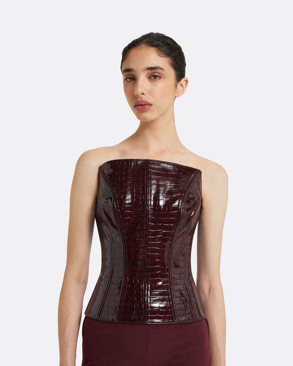 Safiyaa Maavi Burgundy Top