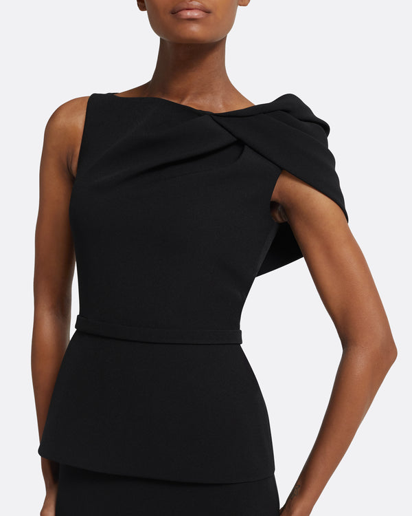 Safiyaa Mabila Black Midi Dress