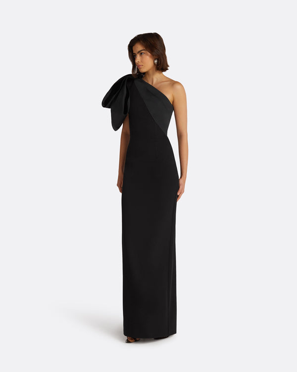 Safiyaa Maelys Black Long Dress