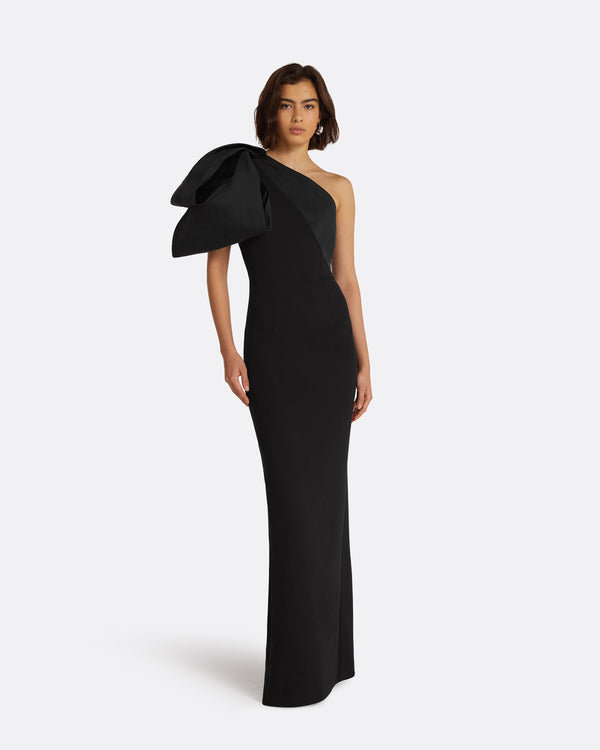 safiyaa Maelys Black Long Dress