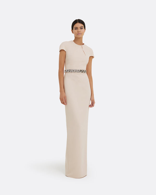 safiyaa Magali Powder Long Dress