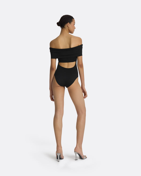 Safiyaa Maira Black Swimsuit