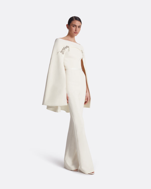 Safiyaa Manorel Ivory Harness & Myrine Jumpsuit