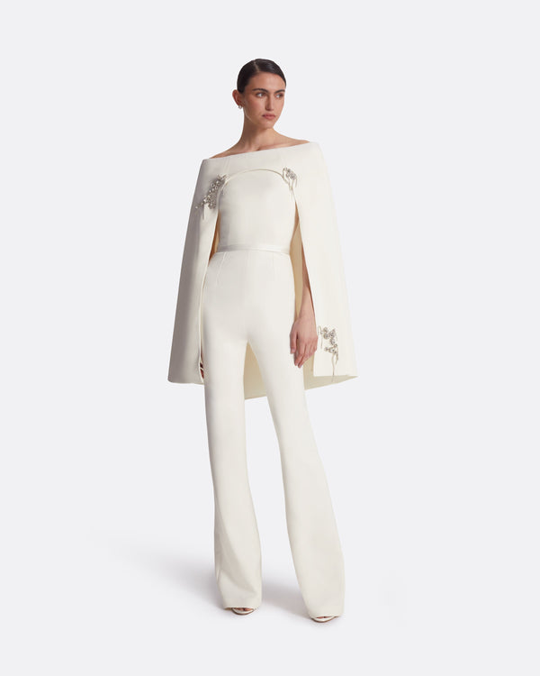 safiyaa Manorel Ivory Harness & Myrine Jumpsuit