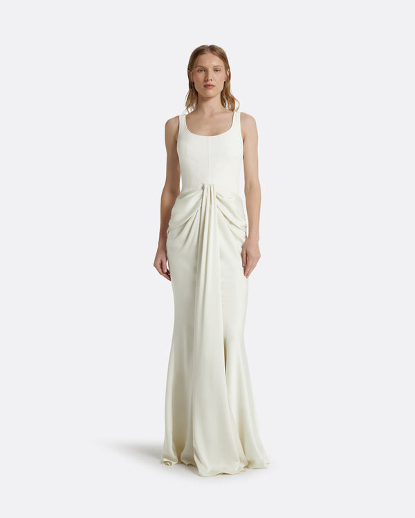 safiyaa Marlena Ivory Long Dress