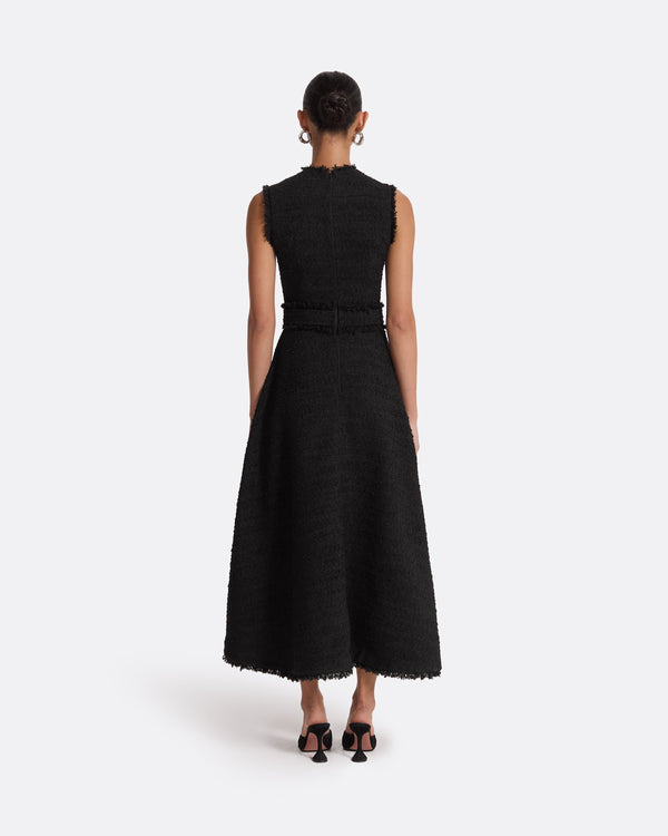 Safiyaa Mary Black Midi Dress