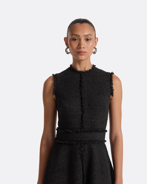 Safiyaa Mary Black Midi Dress