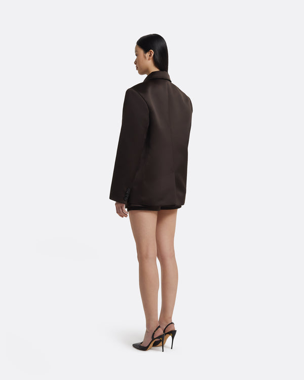 Safiyaa Maurissa Jacket In Peat Brown