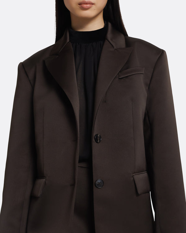 Safiyaa Maurissa Jacket In Peat Brown