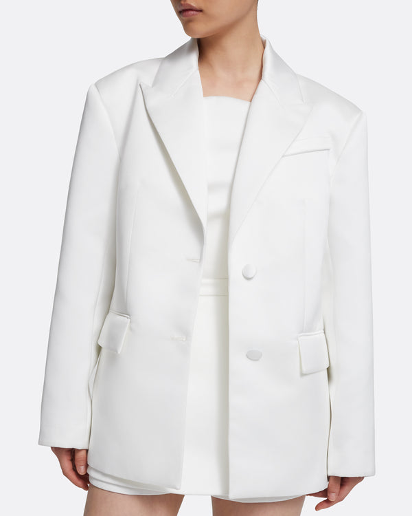 Safiyaa Maurissa Jacket In Porcelain