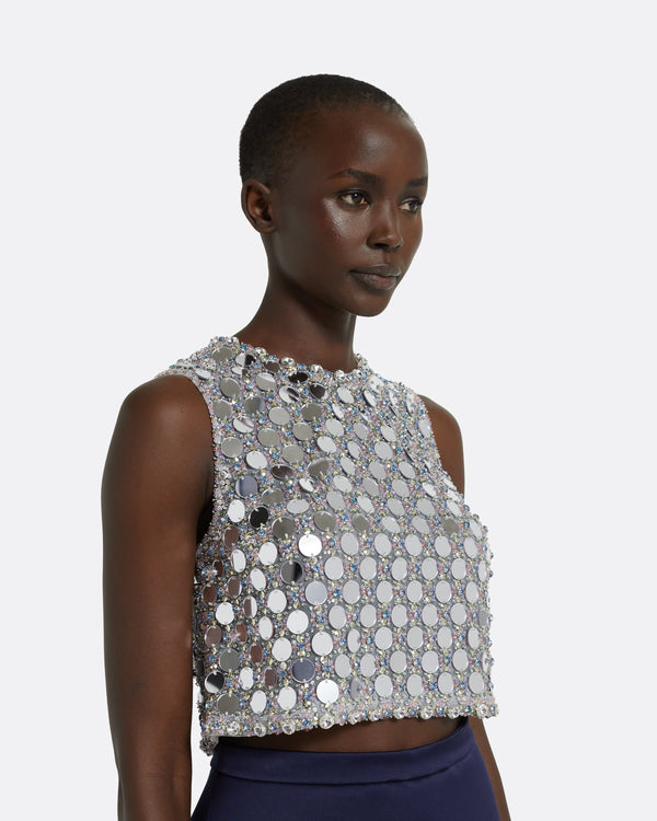 Safiyaa Melissa Ivory & Multi-Pastel Top