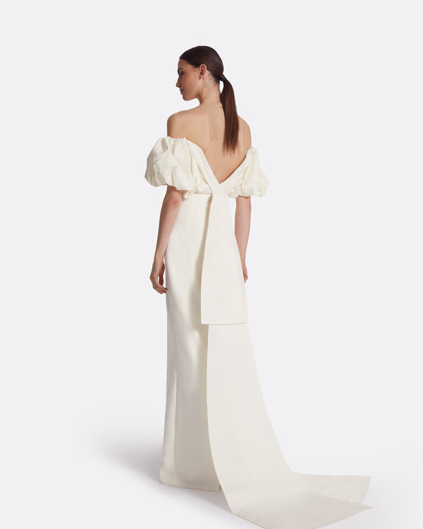 Safiyaa Milia Ivory Long Dress