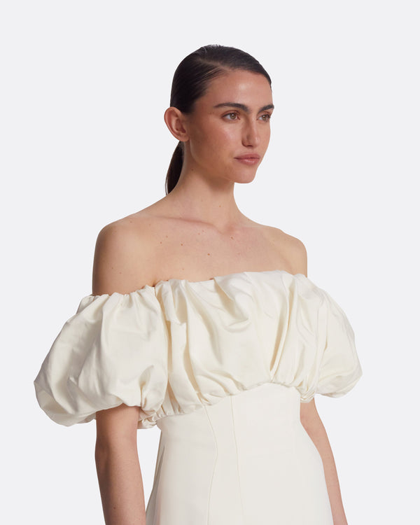 Safiyaa Milia Ivory Long Dress