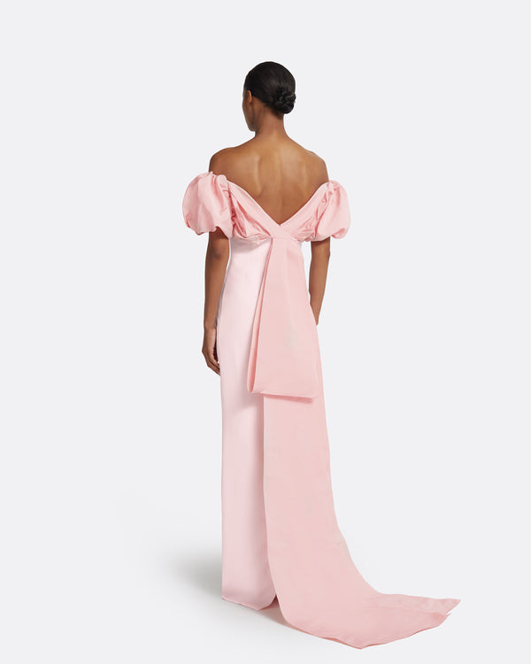 Safiyaa Milia Peony Blush Long Dress