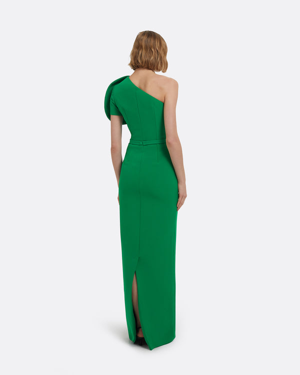Safiyaa Millie Long Dress In Jewel Green