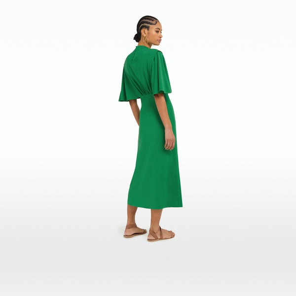 Safiyaa Miranda Jewel Green Midi Dress