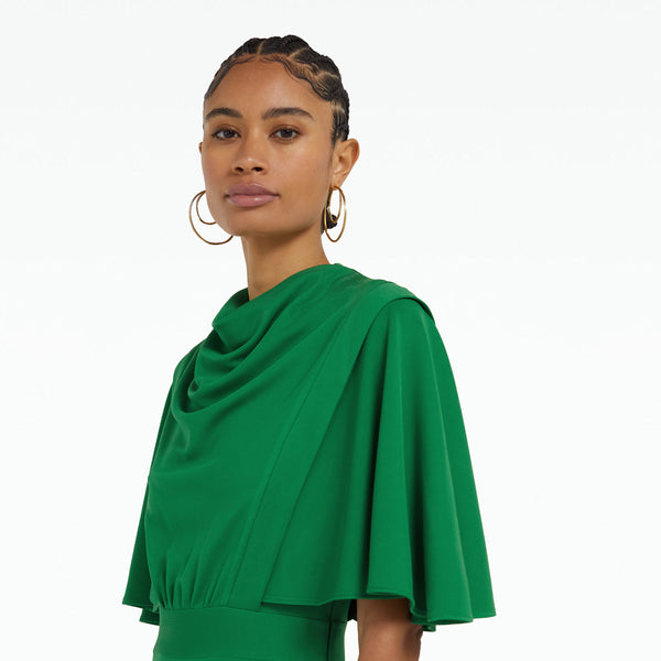 Safiyaa Miranda Jewel Green Midi Dress