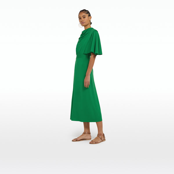 Safiyaa Miranda Jewel Green Midi Dress