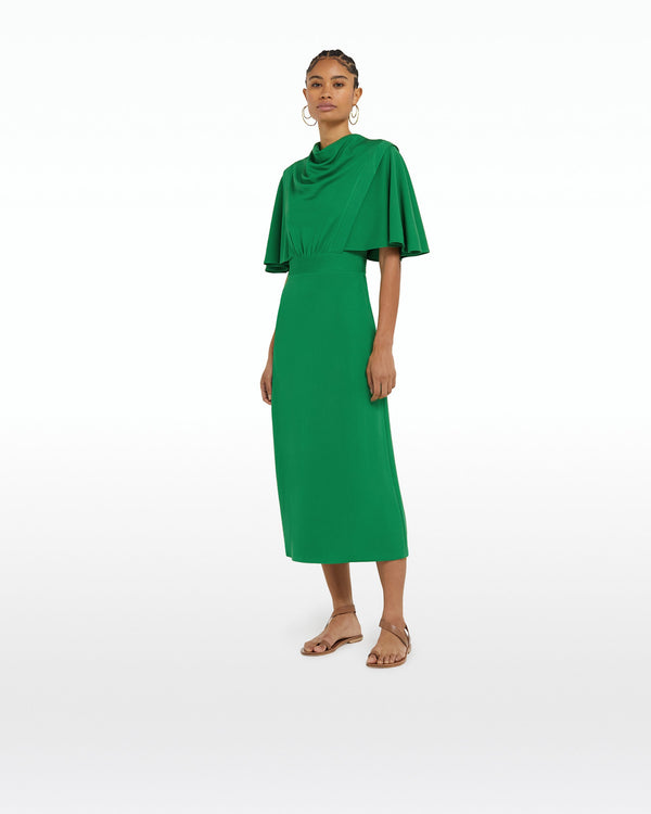 safiyaa Miranda Jewel Green Midi Dress