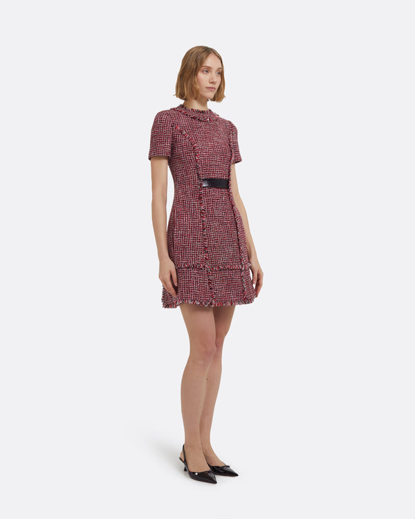 Safiyaa Misa Short Dress In Multi-Pinks