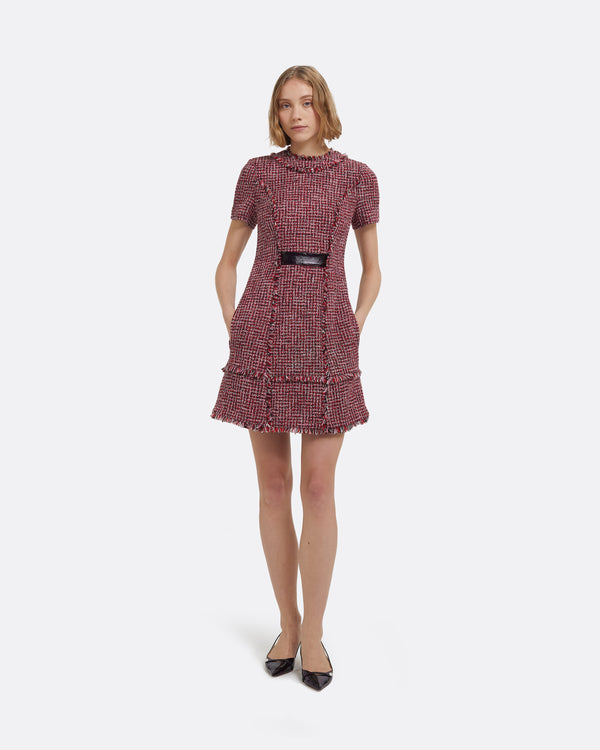 safiyaa Misa Short Dress in Multi-Pinks