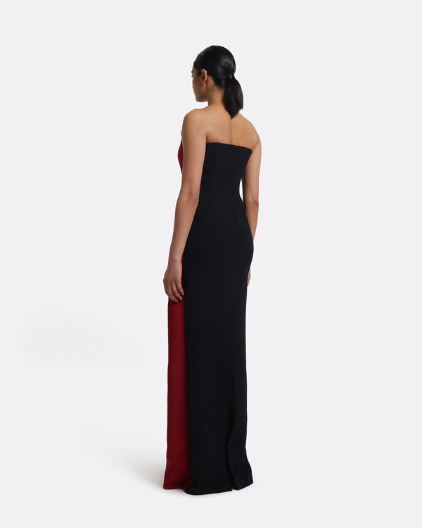 Safiyaa Misaki Long Dress In Swinton On Black