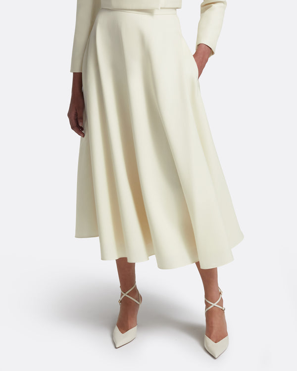 Safiyaa Miwa Skirt In Eggshell