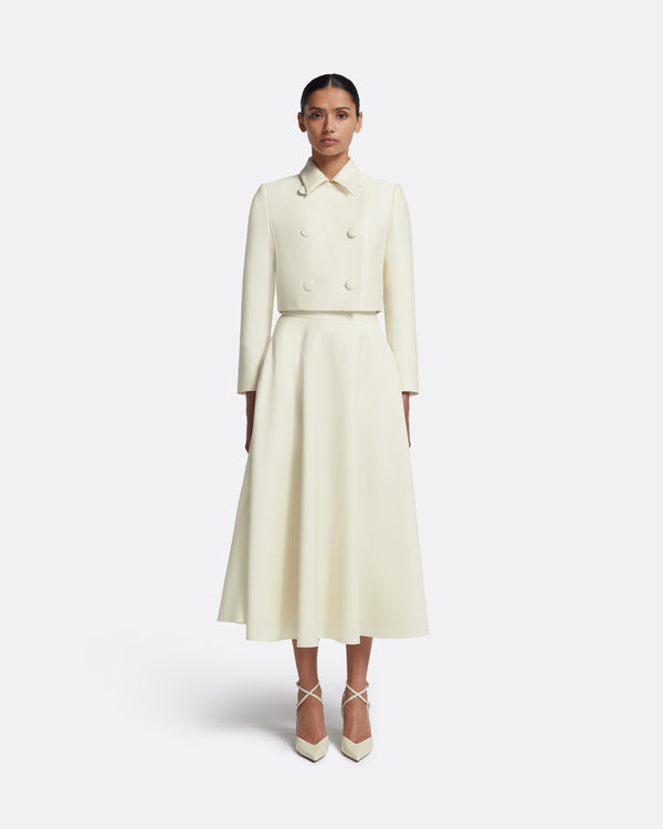 safiyaa Miwa Skirt in Eggshell