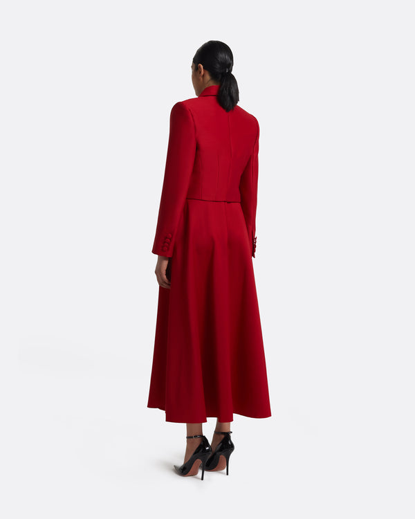 Safiyaa Miwa Skirt In Radiant Red