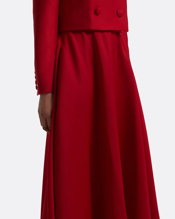 Safiyaa Miwa Skirt In Radiant Red